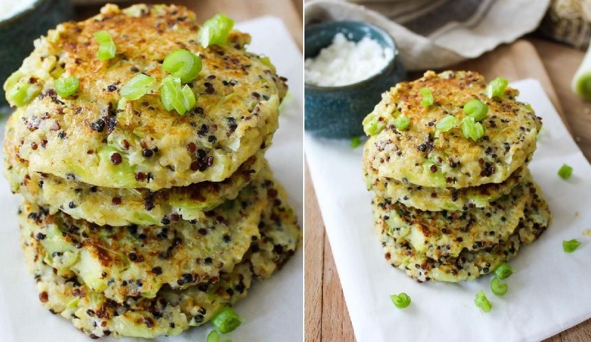 La recette de galettes de quinoa, poireaux et chèvre frais | So Busy Girls