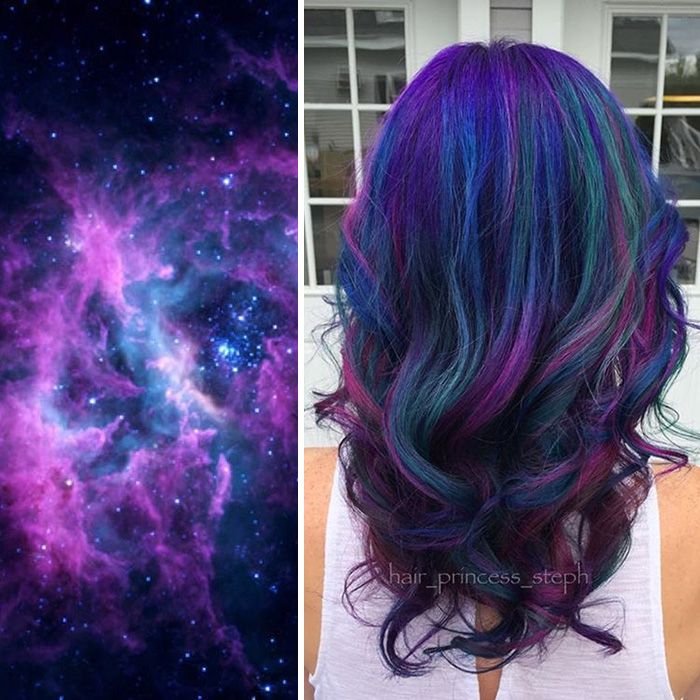 La tendance coiffure Galaxy Hair pour des cheveux aux couleurs de l'espace | So Busy Girls