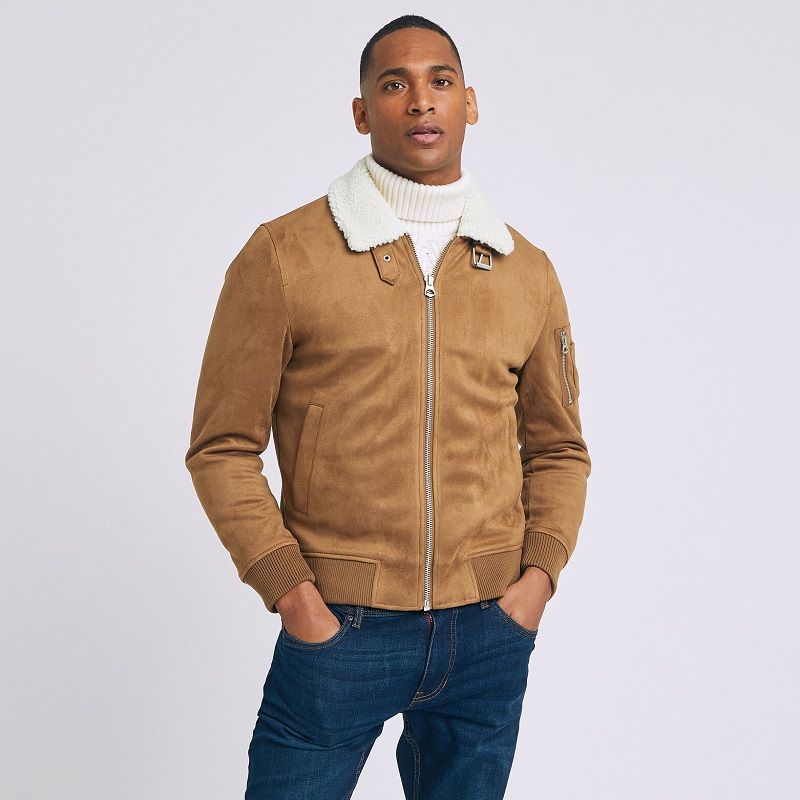 blouson-suedine-col-moutonne-jules