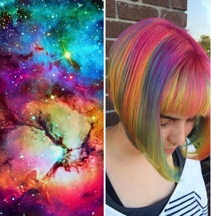 La tendance coiffure Galaxy Hair pour des cheveux aux couleurs de l'espace | So Busy Girls
