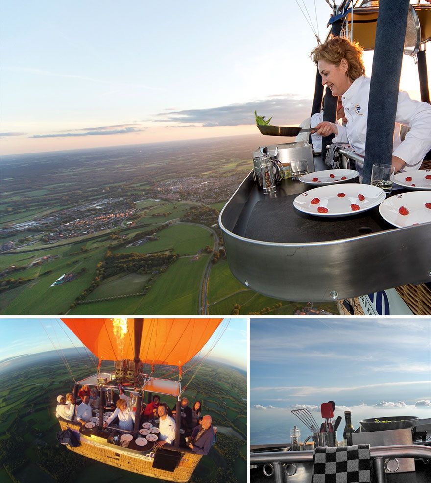 Mangez dans le seul restaurant au monde dans une montgolfière à Culiair aux Pays-Bas | So Busy Girls