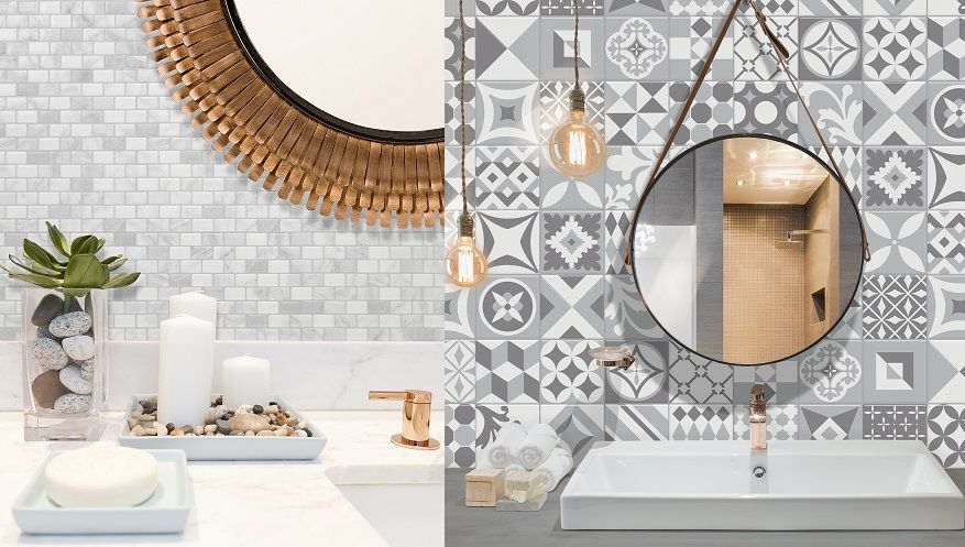 On a testé pour vous : poser du carrelage mural sans colle, ni outil, ni poussière | So Busy Girls