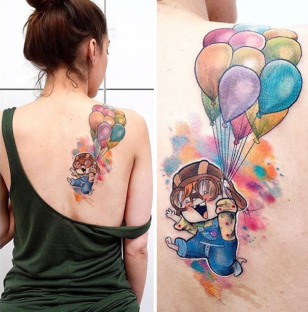Tatouage Là Haut | So Busy Girls