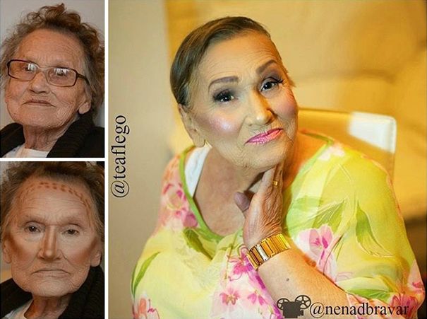 Cette mamie de 80 ans demande à sa petite-fille de la maquiller et fait le buzz | So Busy Girls