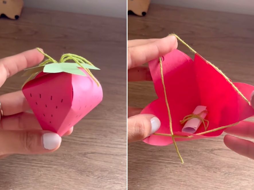 Tuto : comment réaliser une boîte fraise à offrir en cadeau à la maîtresse | So Busy Girls