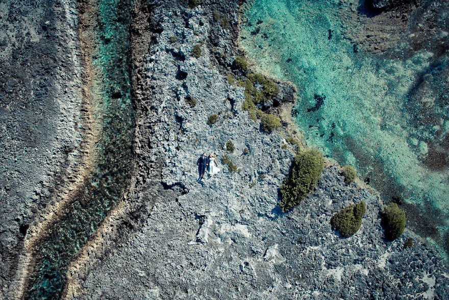 Cette photographe prend ses plus belles photos de mariage... du ciel, à l'aide d'un drone | So Busy Girls