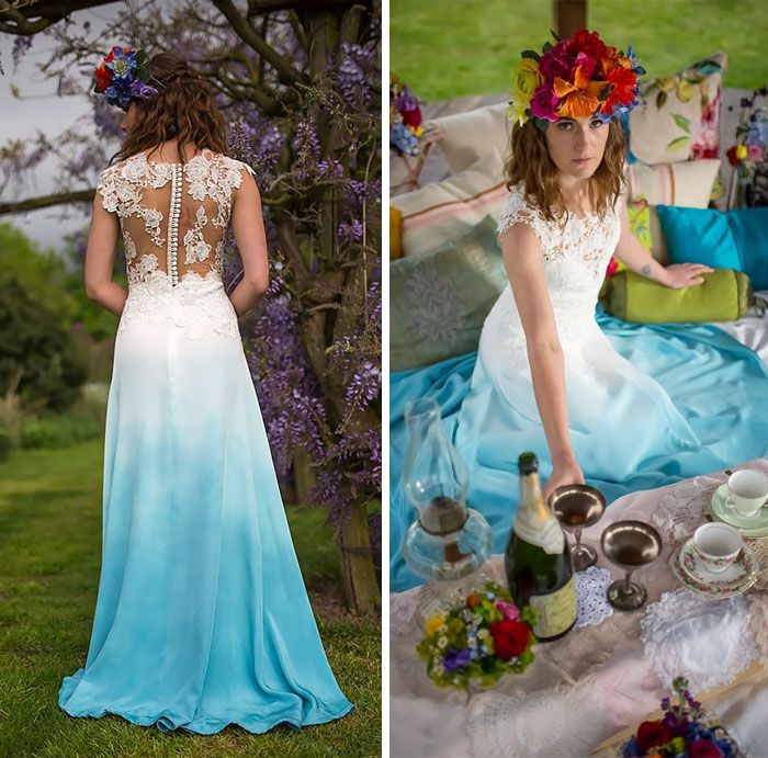 Ces robes de mariée tie and dye vont vous donner envie de vous marier en couleurs | So Busy Girls