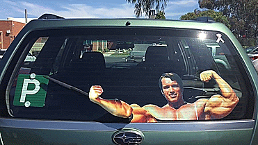 Des essuies-glace Arnold Schwarzenegger | So Busy Girls