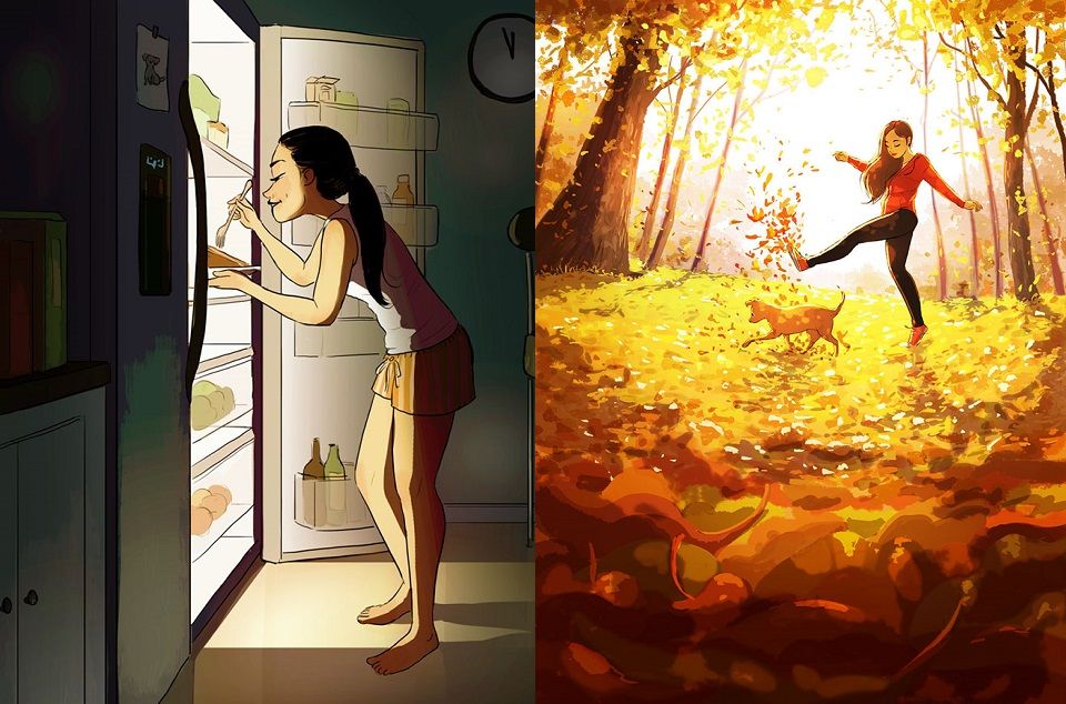 13 illustrations qui montrent que la vie de célibataire, c'est quand même très chouette | So Busy Girls