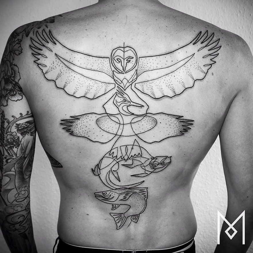 Des tatouages minimalistes réalisés avec un seul trait d'encre | So Busy Girls