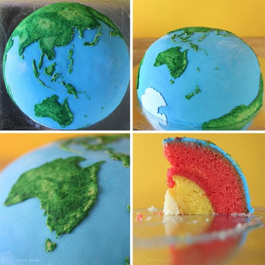 Le gâteau globe terrestre | So Busy Girls