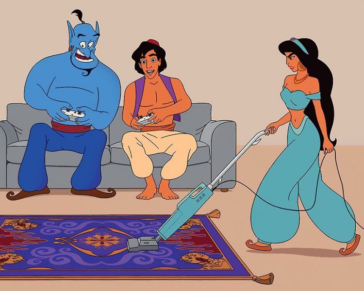 12 films Disney illustrés comme s’ils se déroulaient en 2017 | So Busy Girls