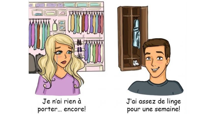 12 différences flagrantes entre les hommes et les femmes | So Busy Girls