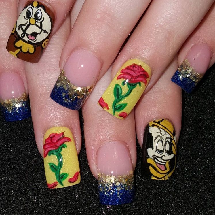 14 idées de nail arts La Belle et La Bête | So Busy Girls