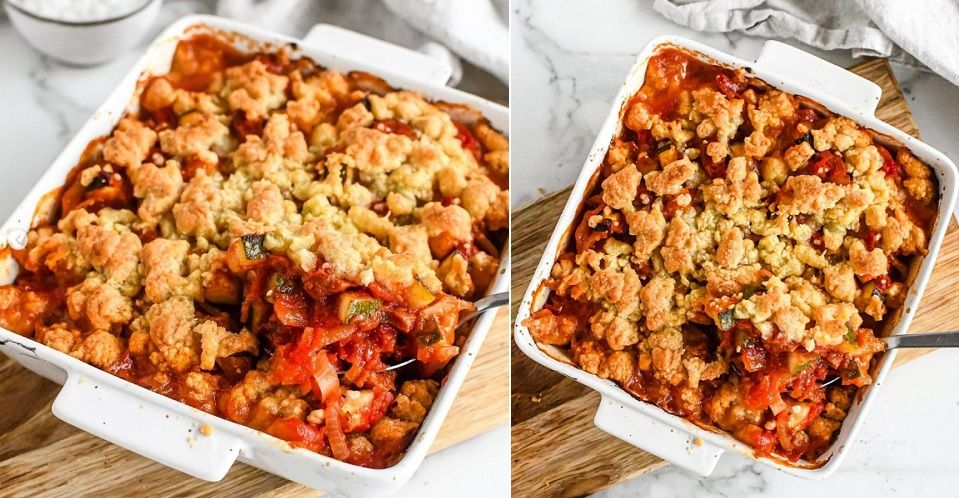 La recette de crumble de courgette au chorizo facile et gourmande | So Busy Girls