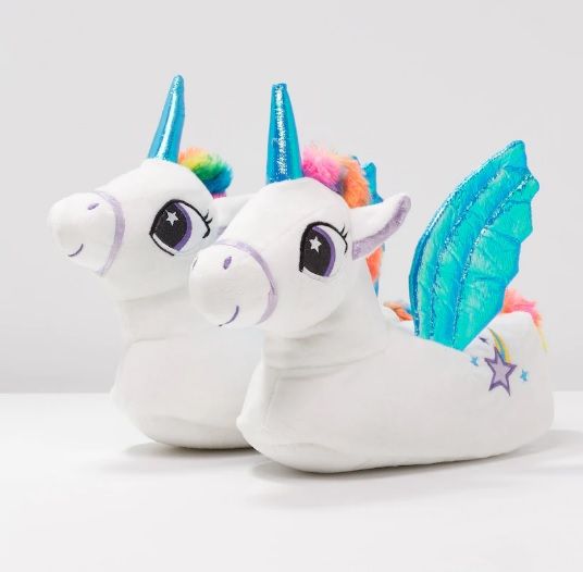 chaussons-licorne-bleu