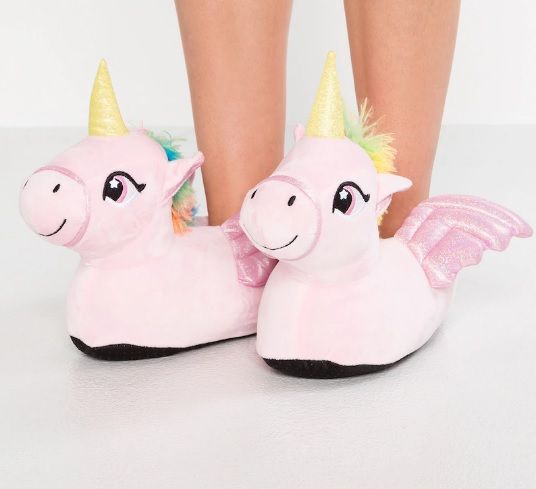 chaussons-licorne-rose