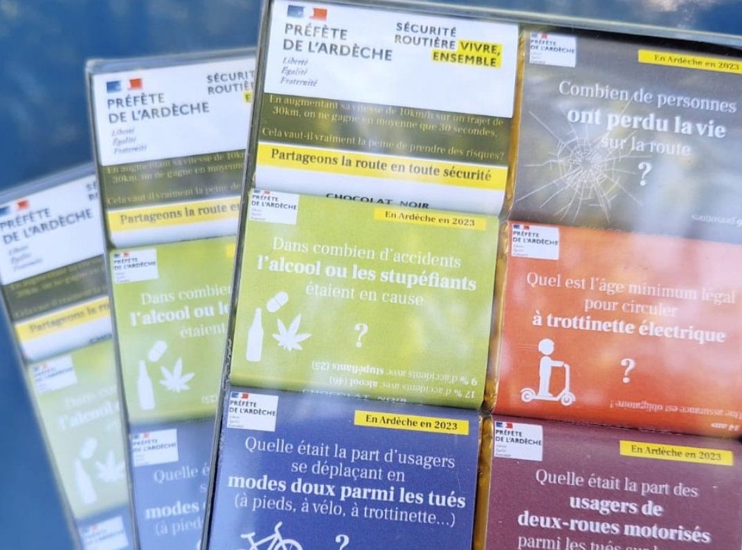 Opération amende ou chocolat organisée par les gendarmes en Ardèche pour Pâques