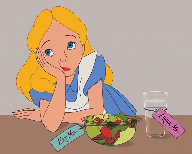 12 films Disney illustrés comme s’ils se déroulaient en 2017 | So Busy Girls