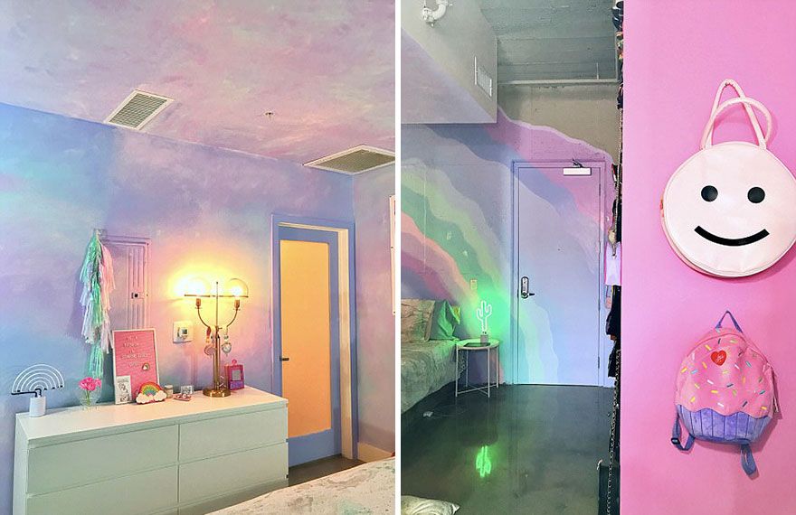 Vous allez tomber amoureuse de cet appartement arc-en-ciel à la déco licorne | So Busy Girls