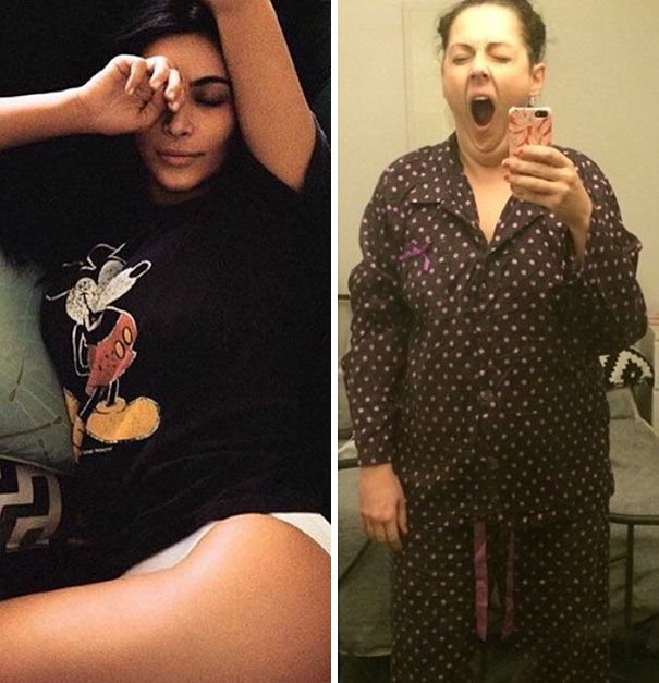 Cette femme reproduit avec beaucoup d'humour les photos Instagram des stars | So Busy Girls