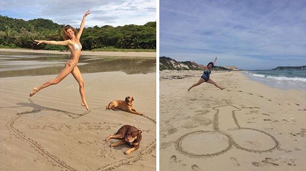 Cette femme reproduit avec beaucoup d'humour les photos Instagram des stars | So Busy Girls