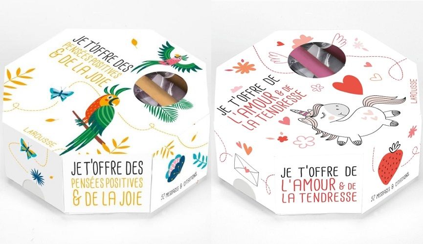 « Je t'offre des pensées positives et de la joie », la jolie boîte Larousse pour se faire du bien | So Busy Girls