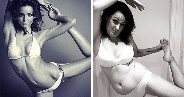 Cette femme reproduit avec beaucoup d'humour les photos Instagram des stars | So Busy Girls