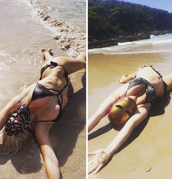 Cette femme reproduit avec beaucoup d'humour les photos Instagram des stars | So Busy Girls
