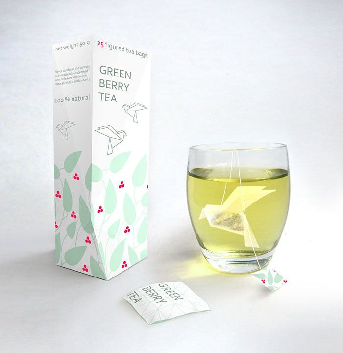 Sachets de thé vert en forme d'oiseau | So Busy Girls