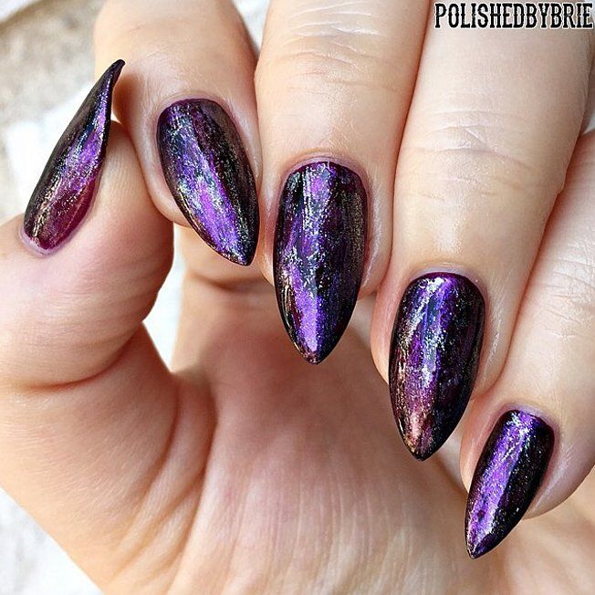 Un nail art violet | So Busy Girls