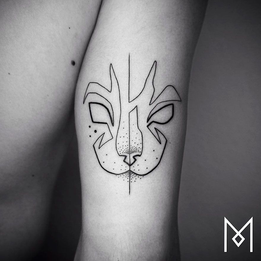 Des tatouages minimalistes réalisés avec un seul trait d'encre | So Busy Girls