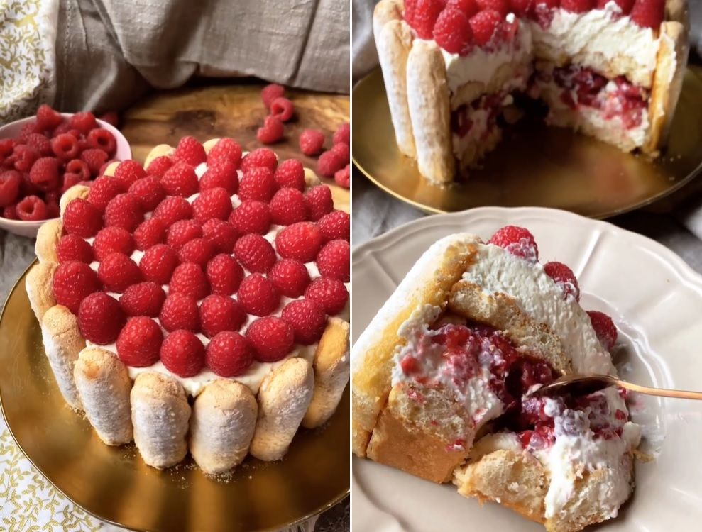La recette de charlottes aux framboises et à la noix de coco sans cuisson | So Busy Girls