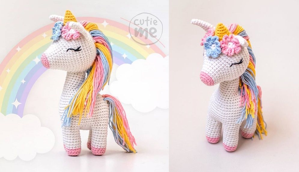 Apprenez comment réaliser cette licorne en crochet vous-même | So Busy Girls