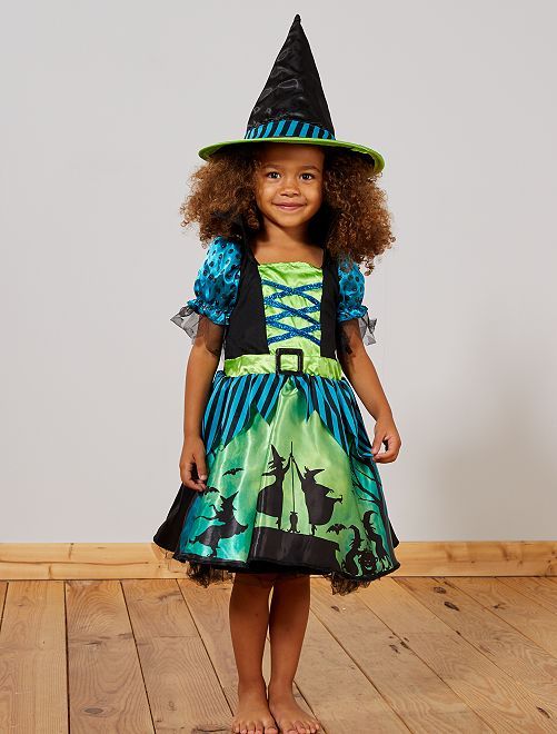 deguisement-de-sorciere-noir-vert-enfant