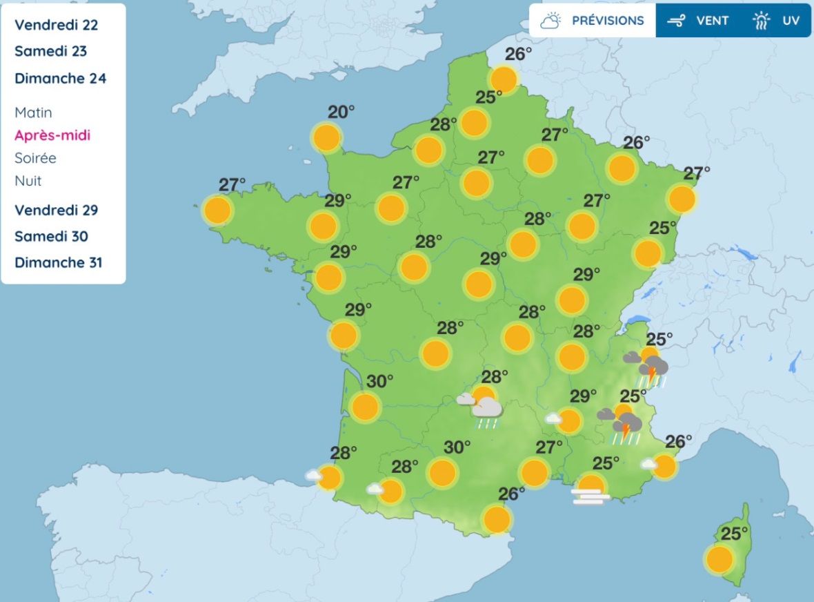 Météo du week-end de la Pentecôte : soleil, chaleur et orages localisés, voici ce qui vous attend dimanche