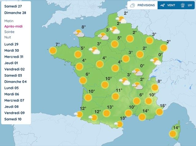 Météo : froid hivernal, retour du soleil, voici le temps qu'il fera dimanche 28 décembre