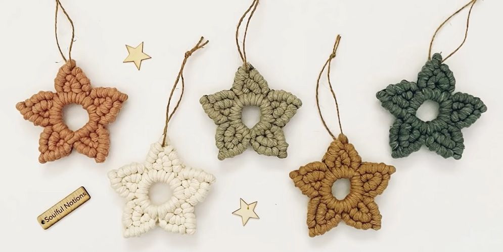Le tuto pour faire des &eacute;toiles en macram&eacute; facile soi-m&ecirc;me