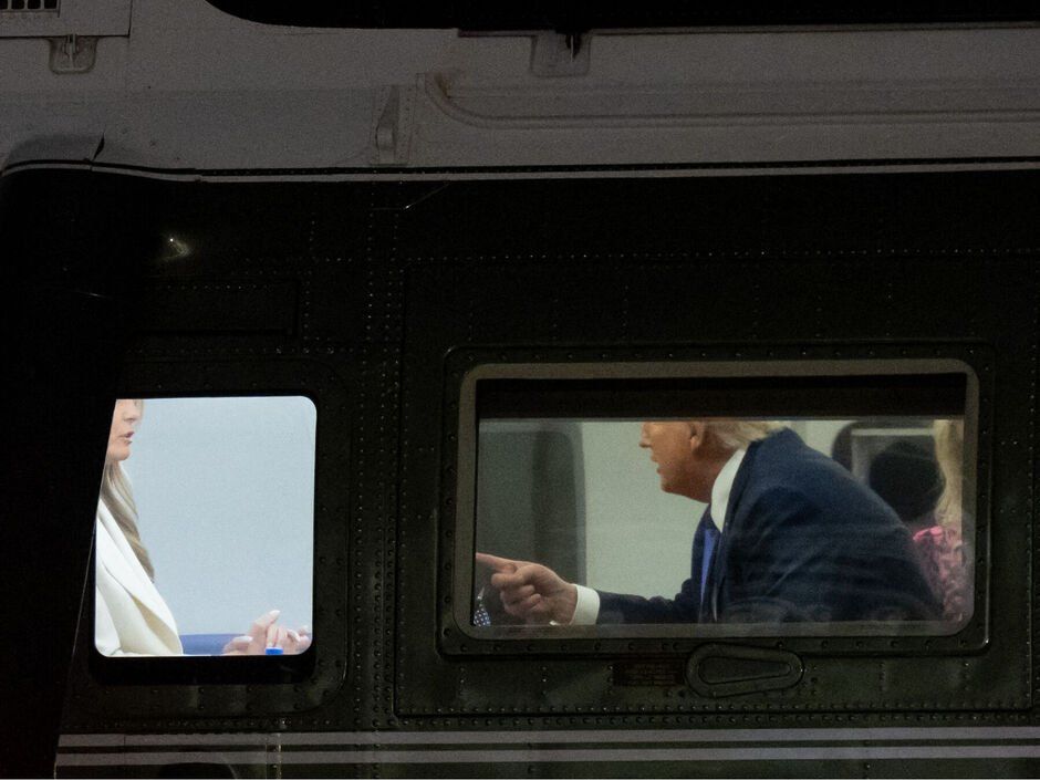 Donald et Melania Trump : cette dispute film&eacute;e &agrave; bord de l&rsquo;h&eacute;licopt&egrave;re pr&eacute;sidentiel