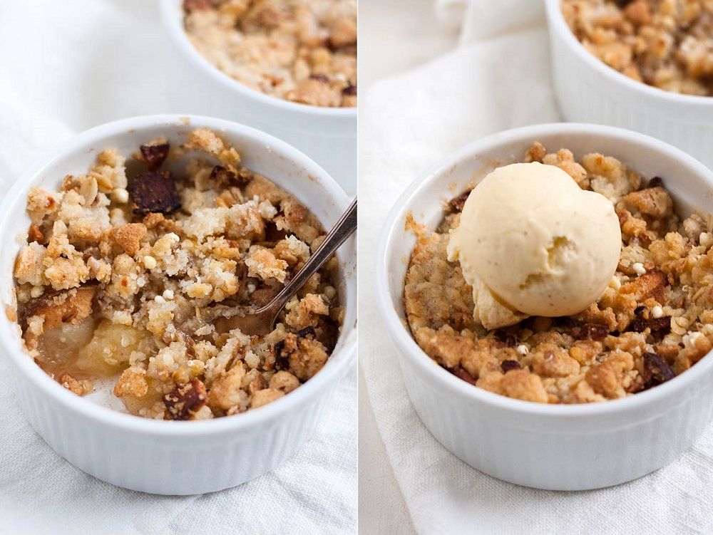 La recette facile et gourmande du crumble pommes, poires, chocolat | So Busy Girls