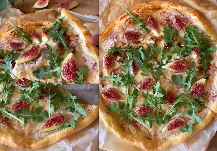 La recette de la tarte aux figues, au gorgonzola et au miel très rapide | So Busy Girls