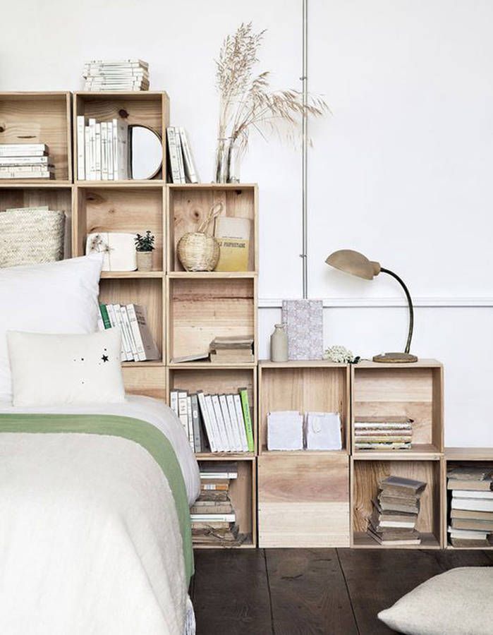 Une tête de lit avec des rangements | So Busy Girls
