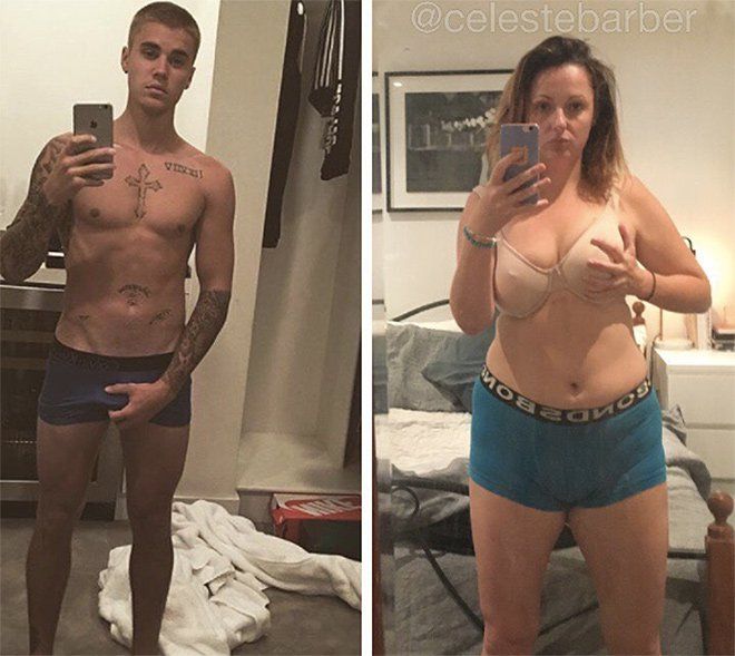 Cette femme pleine d'humour se moque des stars en reproduisant leurs photos Instagram | So Busy Girls
