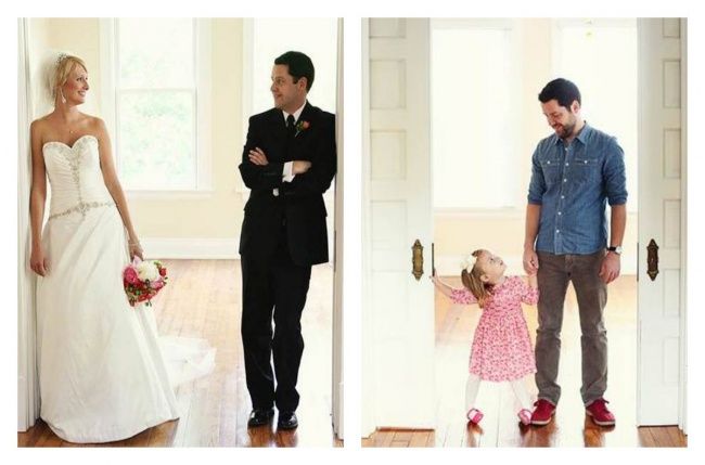 Cet homme a refait ses photos de mariage avec sa petite fille après le décès de sa femme... et elles sont magnifiques | So Busy Girls