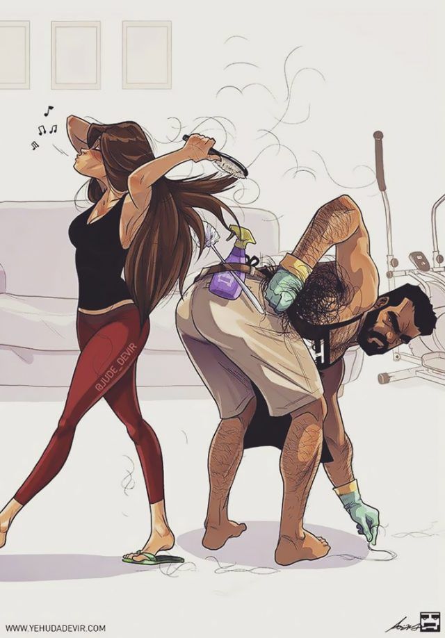Cet illustrateur dessine des BD hilarantes sur sa vie quotidienne avec sa femme | So Busy Girls
