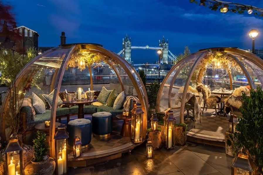 Ce restaurant londonien permet de manger dans une bulle avec une vue imprenable sur le Tower Bridge | So Busy Girls