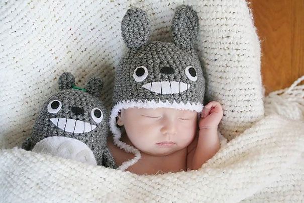 Un bonnet Totoro nouveau-né | So Busy Girls