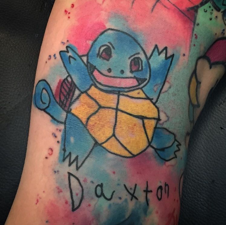 12 parents qui ont tellement adoré le dessin de leur enfant qu'ils se le sont fait tatouer ! | So Busy Girls