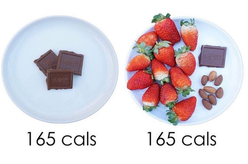 Ces deux photos montrent à quoi ressemble un dessert équilibré de 165 calories | So Busy Girls
