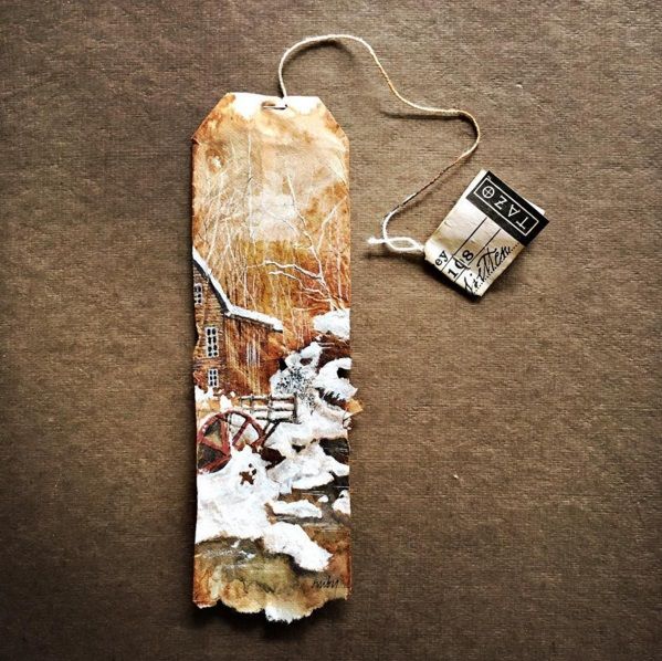 Elle dessine sur des sachets de thé usagés et le résultat est magnifique | So Busy Girls